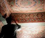 世界文化遗产敦煌首次开放壁画修复现场